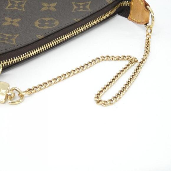 LOUIS VUITTON Authentic Brown Monogram Pochette Pouch - Picture 6 of 7